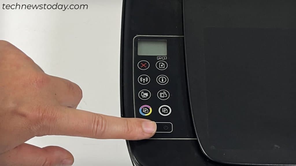 Why is My HP Printer Offline? 7 Ways to Fix It 1 press-power-button-on-printer-to-wake-it-from-offline-mode