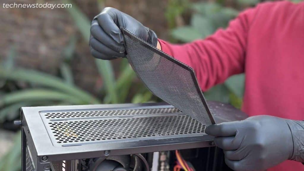 How to Clean Dust From PC 3 removing pc case dust filter