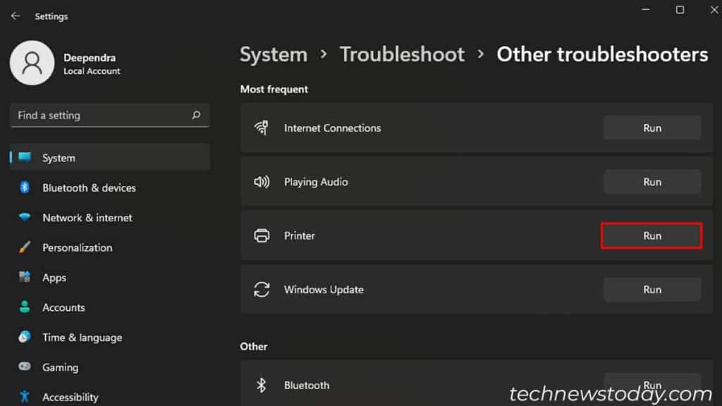 Canon Printer is Not Responding? Here’s How to Fix It 9 run-the-printer-troubleshooter-from-settings