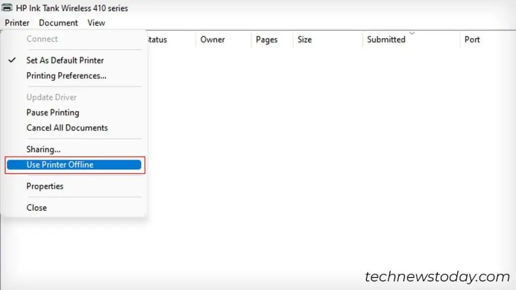 uncheck-the-use-printer-offline-option-1024x576