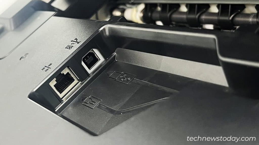 How to Connect Brother Printer to Your PC 2 usb-port-on-printer-under-the-top-cover