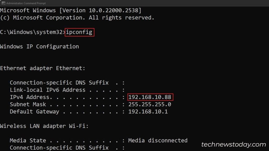 using-ipconfig-to-find-computers-ip-address