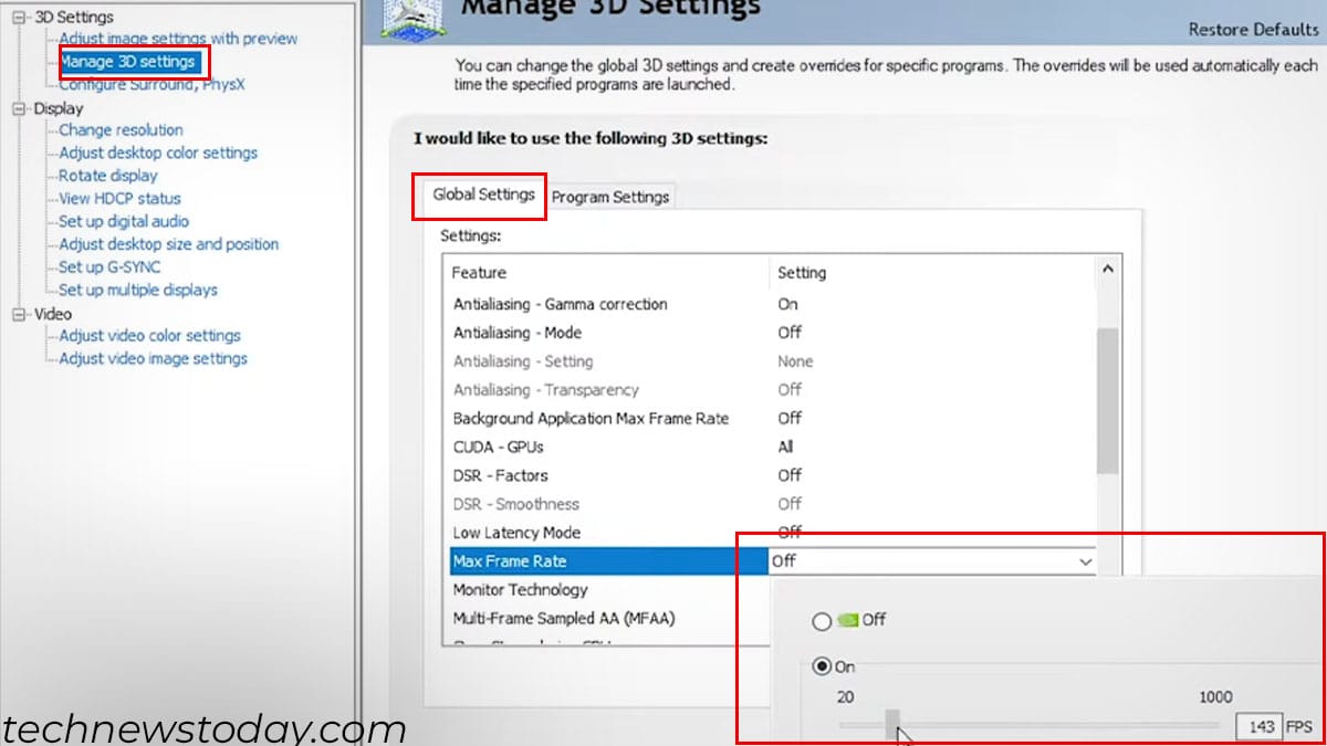 не работают настройки монитора
