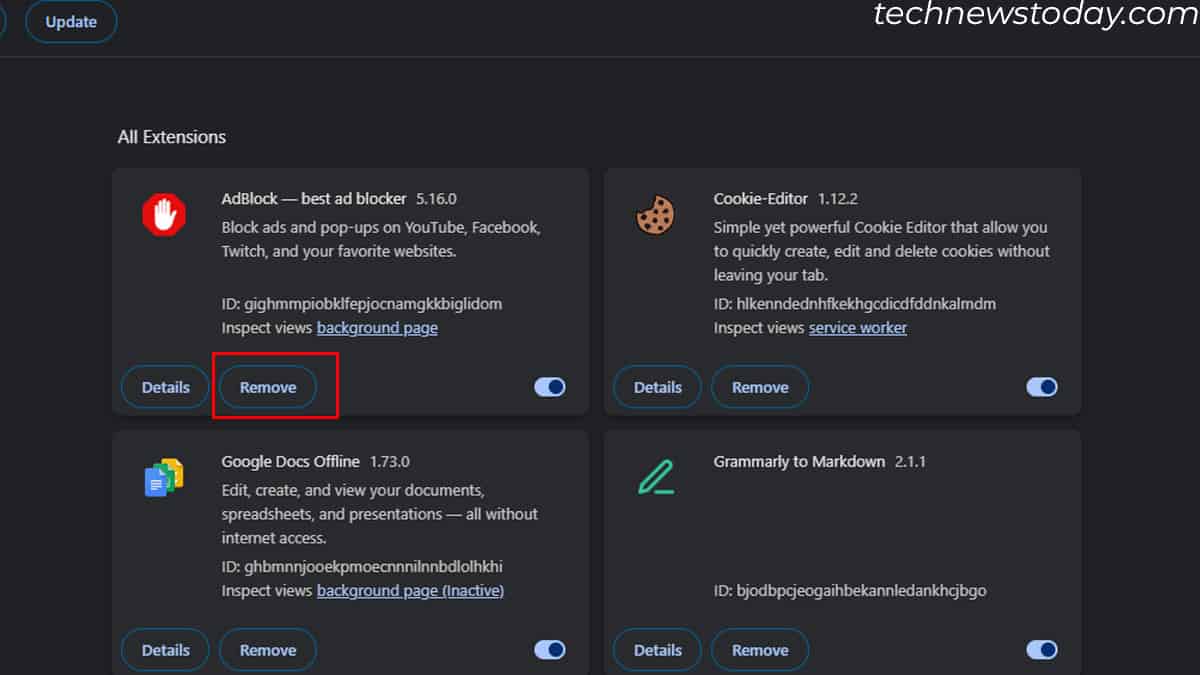 chrome uzantısını kaldır ram kullanımını azalt