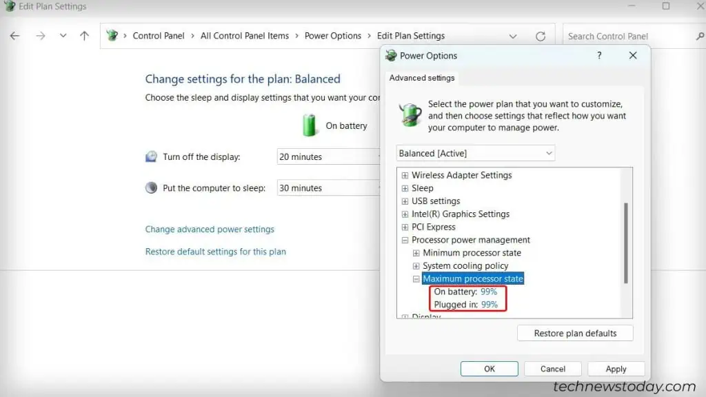 League of Legends Stuttering: Common Causes and Tested Fixes 15 Power-Settings-Maximum-Processor-State-1024x576