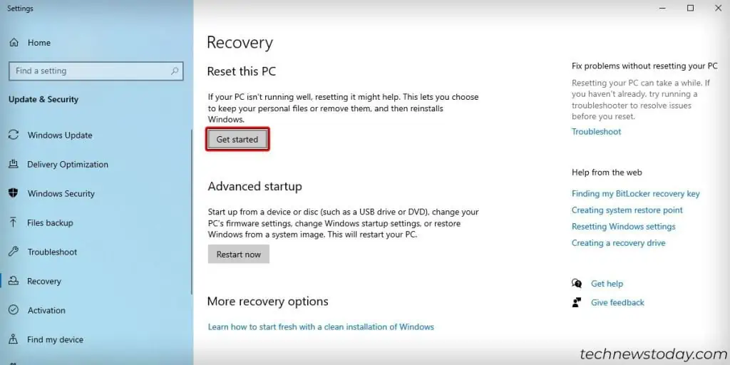 How to Fix When Windows Restarts After Shutdown 24 Reset-this-PC-1024x512