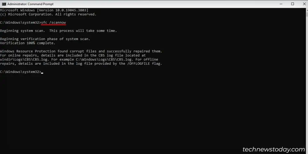 How to Fix When Windows Restarts After Shutdown 13 SFC-Scan-1024x512