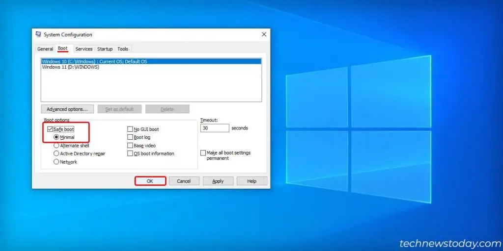 How to Fix When Windows Restarts After Shutdown 21 Safe-Boot-Options-Minimal-1024x512