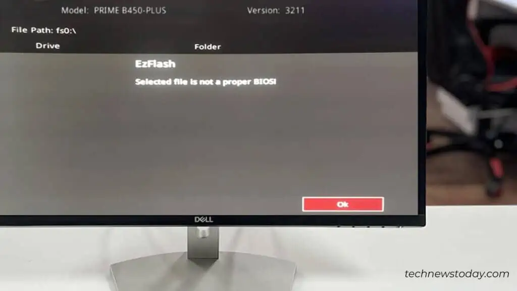 How to Fix “Selected File Is Not a Proper BIOS”?