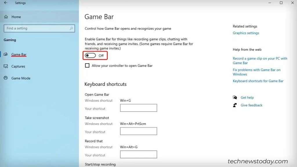 League of Legends Stuttering: Common Causes and Tested Fixes 10 Toggle-Game-Bar-Off-1024x576