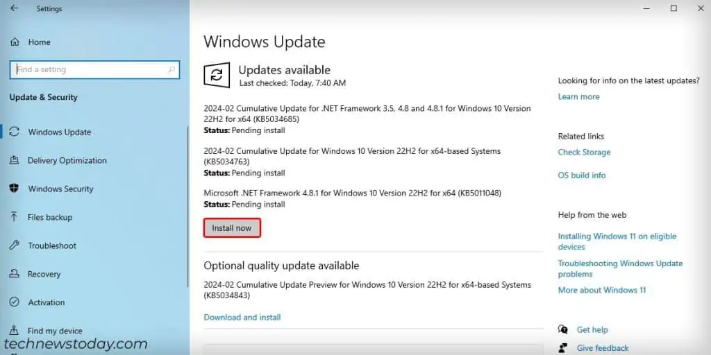 How to Fix When Windows Restarts After Shutdown 18 Windows-Updates-Install-now-1024x512