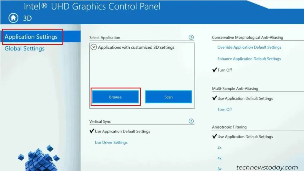 What is Anti Aliasing? Should You Turn It on or off 6 select-3d-app-from-application-settings-1-1024x576